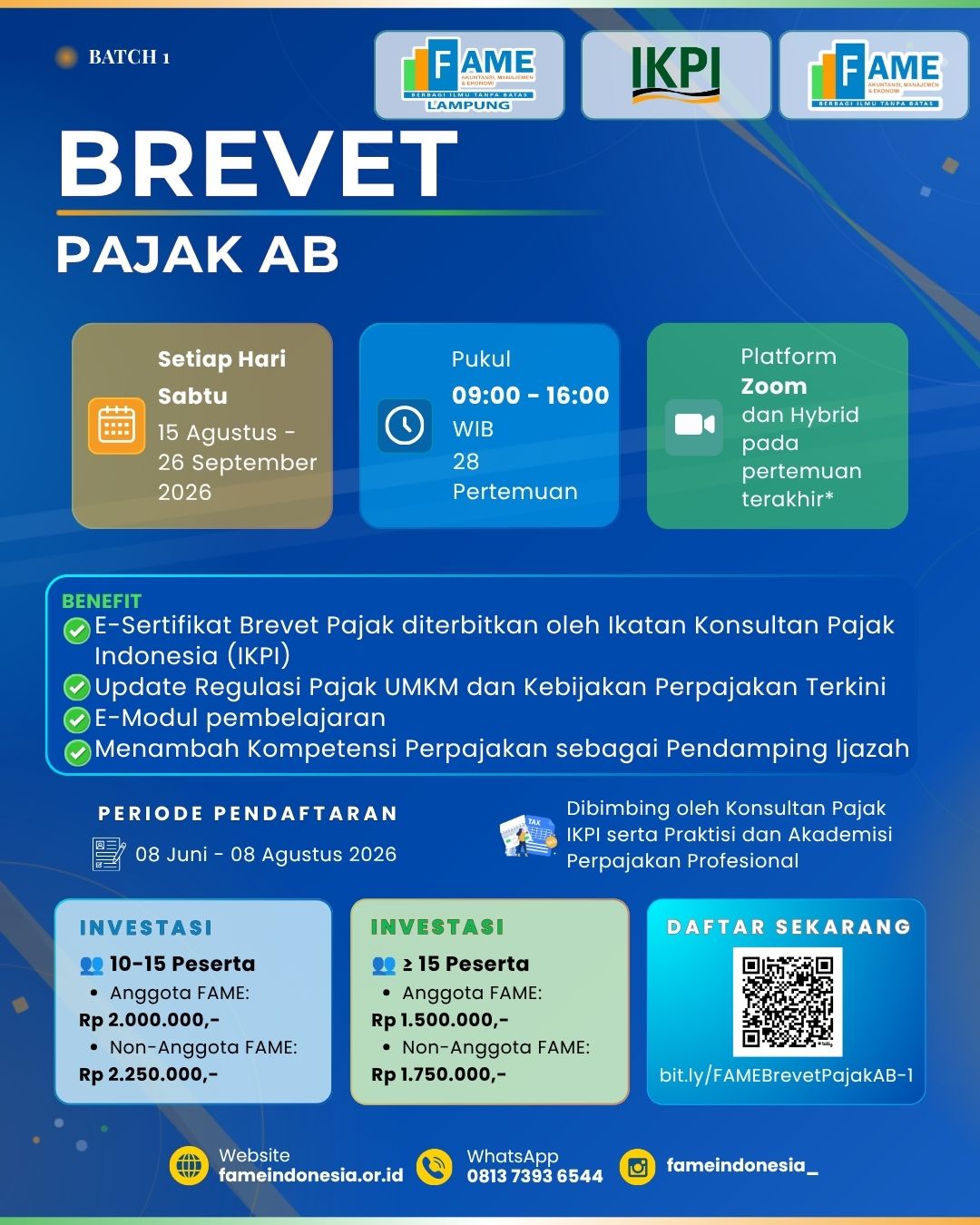 OPEN BATCH 1 — BREVET PAJAK AB